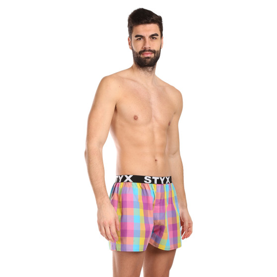 Calzones de hombre Styx elástico deportivo multicolor (B1028)