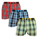 3PACK Calzones de hombre Styx deportivo elástico multicolor (3B102123)