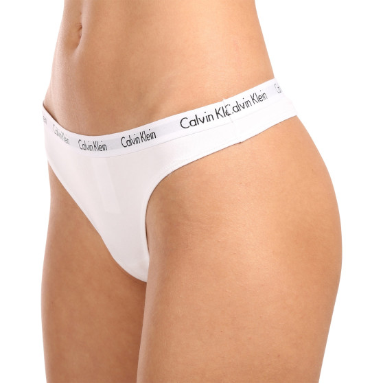 3PACK tanga de mujer Calvin Klein multicolor (QD3587E-WZB)