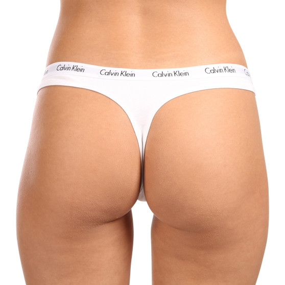 3PACK tanga de mujer Calvin Klein multicolor (QD3587E-WZB)