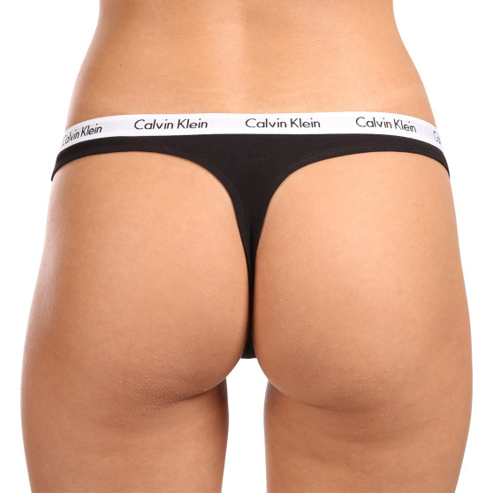 3PACK tanga de mujer Calvin Klein multicolor (QD3587E-WZB)