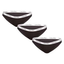 3PACK bragas de mujer Calvin Klein negro (QD3588E-001)