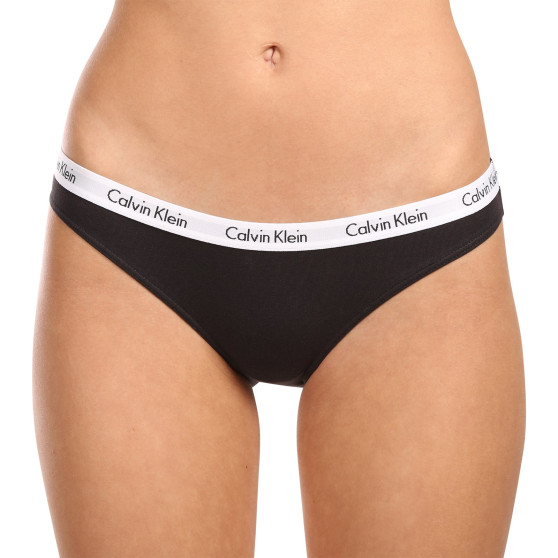 3PACK bragas de mujer Calvin Klein negro (QD3588E-001)