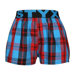 Pantalón corto para niños Styx elástico deportivo multicolor (BJ1013)