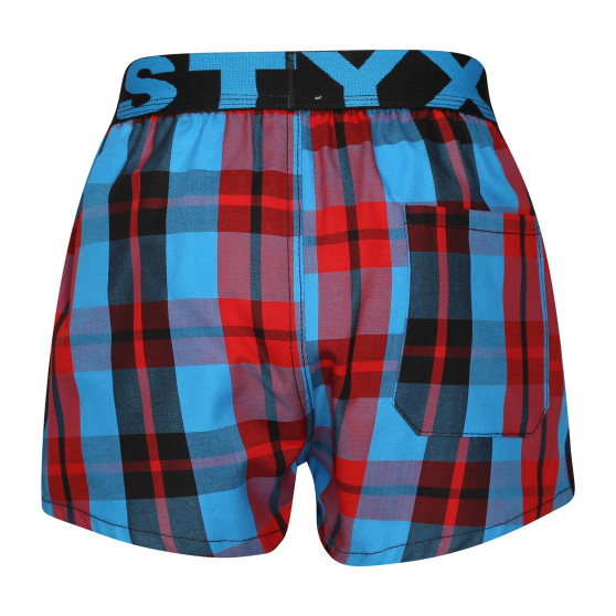 Pantalón corto para niños Styx elástico deportivo multicolor (BJ1013)