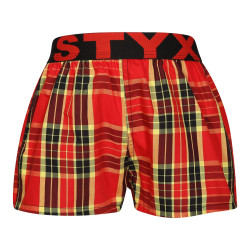 Pantalón corto para niños Styx elástico deportivo multicolor (BJ1014)