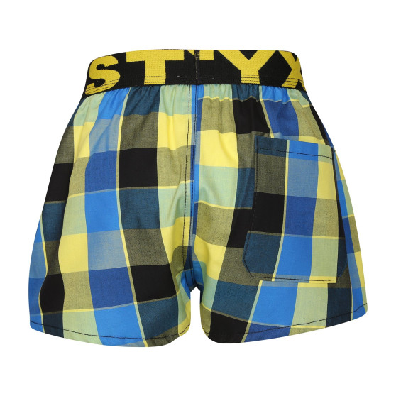 Pantalón corto para niños Styx elástico deportivo multicolor (BJ1015)