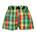 Pantalón corto para niños Styx elástico deportivo multicolor (BJ1018)