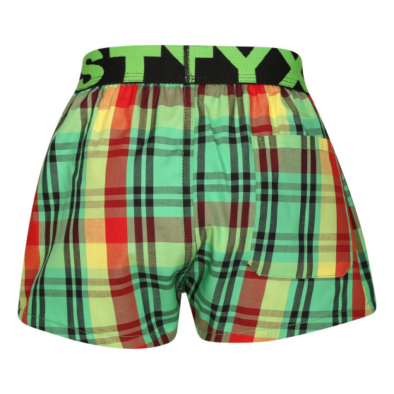 Pantalón corto para niños Styx elástico deportivo multicolor (BJ1018)