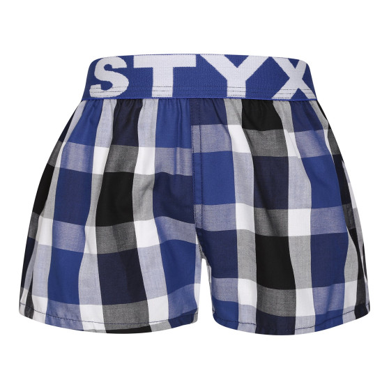 Pantalón corto para niños Styx elástico deportivo multicolor (BJ1019)