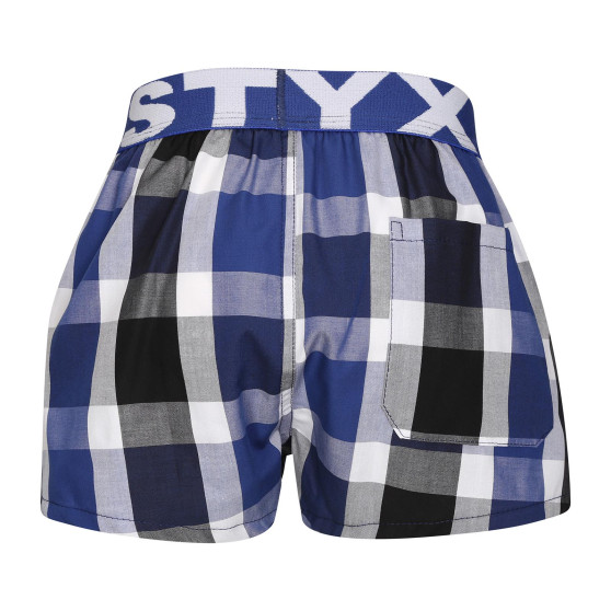 Pantalón corto para niños Styx elástico deportivo multicolor (BJ1019)