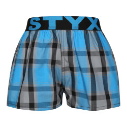 Pantalón corto para niños Styx elástico deportivo multicolor (BJ1020)