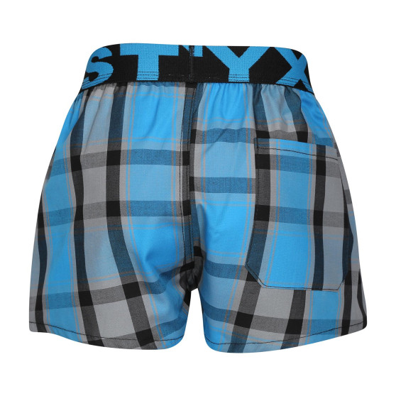 Pantalón corto para niños Styx elástico deportivo multicolor (BJ1020)