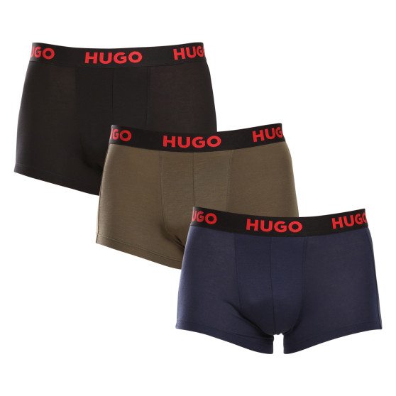 3PACK Boxers para hombre HUGO multicolor (50496723 308)