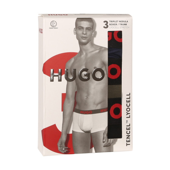 3PACK Boxers para hombre HUGO multicolor (50496723 308)