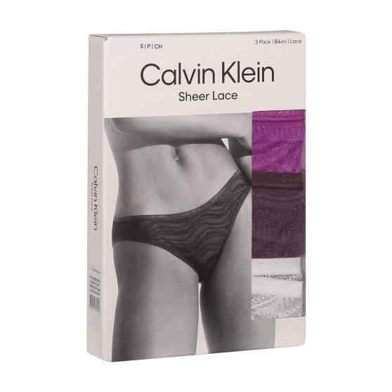 3PACK bragas de mujer Calvin Klein multicolor (QD5203E-NOW)