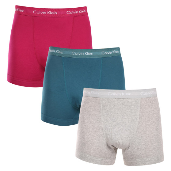 3PACK Boxers para hombre Calvin Klein multicolor (U2662G-MXA)