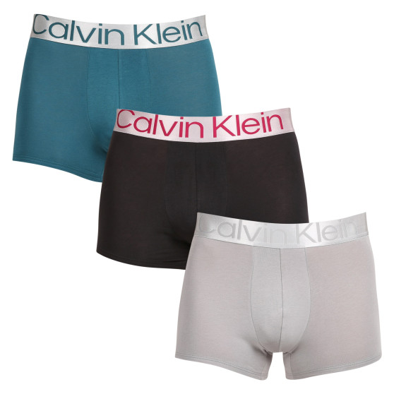 3PACK Boxers para hombre Calvin Klein multicolor (NB3130A-NA9)