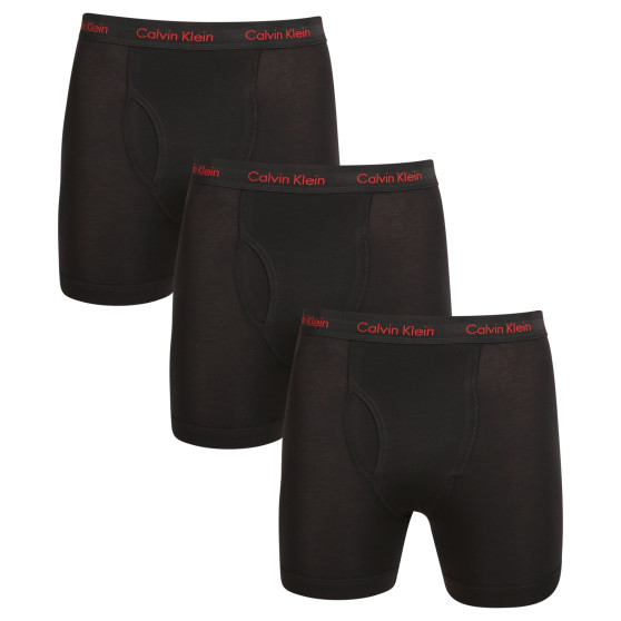 3PACK Boxers para hombre Calvin Klein negro (NB2616A-NC1)