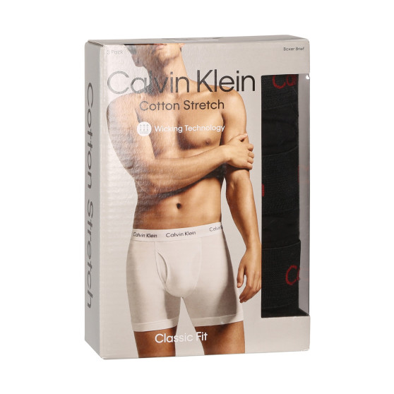 3PACK Boxers para hombre Calvin Klein negro (NB2616A-NC1)