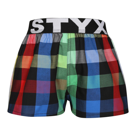 10PACK pantalón corto para niños Styx elástico deportivo multicolor (10BJ111234567890)