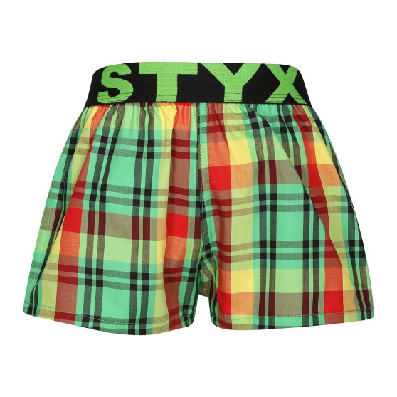 10PACK pantalón corto para niños Styx elástico deportivo multicolor (10BJ111234567890)