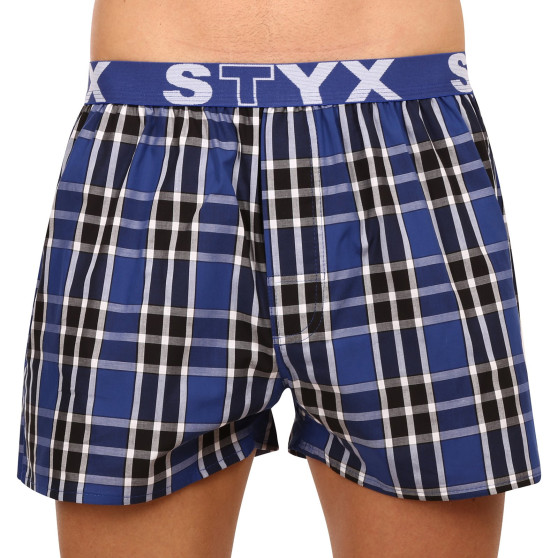 3PACK Calzones de hombre Styx deportivo elástico multicolor (3B092140)