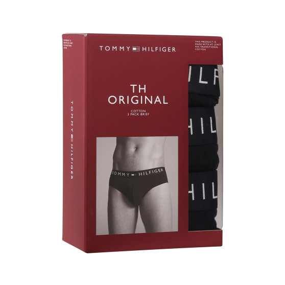 3PACK calzoncillos para hombre Tommy Hilfiger azul (UM0UM03182 0SY)