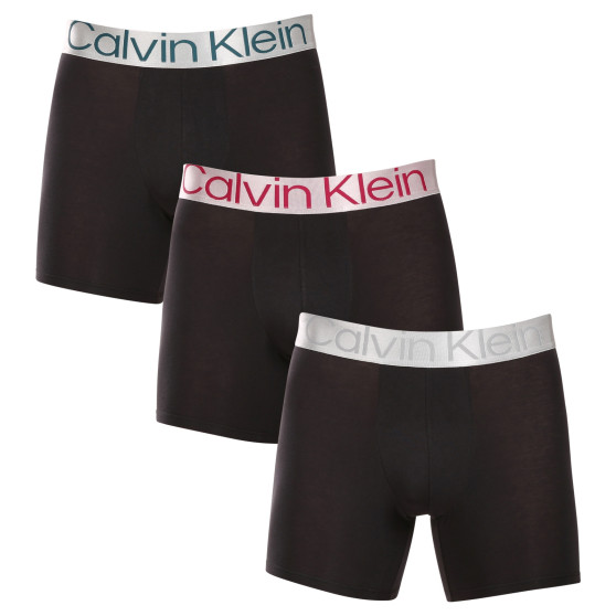 3PACK Boxers para hombre Calvin Klein negro (NB3131A-NC4)