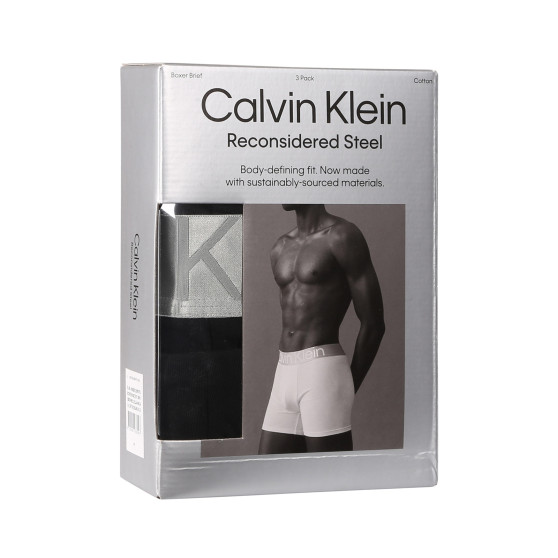 3PACK Boxers para hombre Calvin Klein negro (NB3131A-NC4)