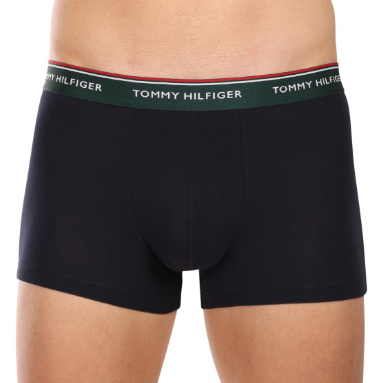 3PACK Boxers para hombre Tommy Hilfiger azul oscuro (UM0UM01642 0XW)