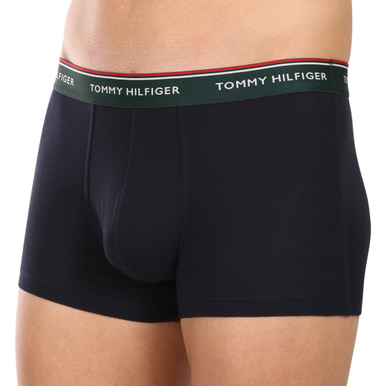 3PACK Boxers para hombre Tommy Hilfiger azul oscuro (UM0UM01642 0XW)