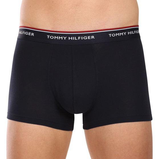 3PACK Boxers para hombre Tommy Hilfiger azul oscuro (UM0UM01642 0XW)