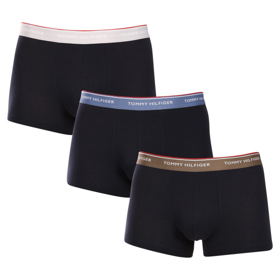 3PACK Boxers para hombre Tommy Hilfiger azul oscuro (UM0UM01642 0XX)