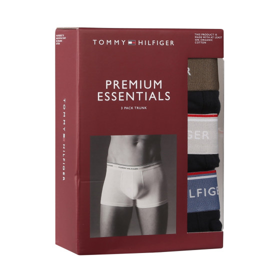 3PACK Boxers para hombre Tommy Hilfiger azul oscuro (UM0UM01642 0XX)