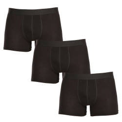 3PACK Boxers para hombre Nedeto sobredimensionado negro (3NBX001)