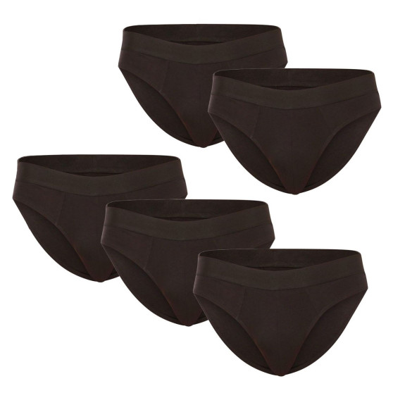 5PACK calzoncillos para hombre Nedeto negro (5NDTS001)