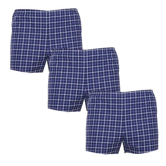 3PACK Calzones de hombre Foltýn azul (3xK55)