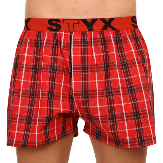 5PACK Calzones de hombre Styx deportivo elástico multicolor (5B093120)