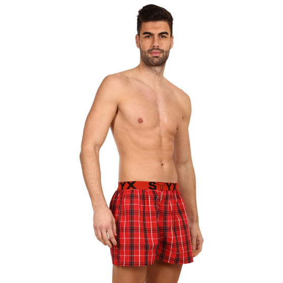 5PACK Calzones de hombre Styx deportivo elástico multicolor (5B093120)