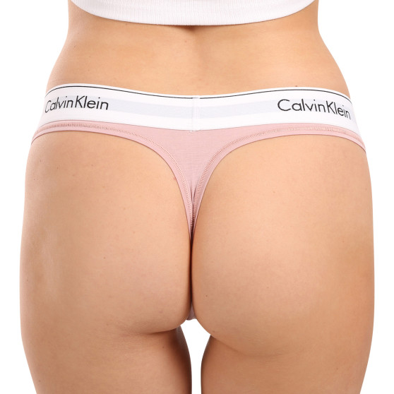 Tanga de mujer Calvin Klein rosa (F3786E-TQO)