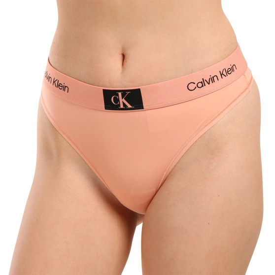 Tanga de mujer Calvin Klein rosa (QF7248E-LN3)