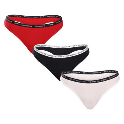 3PACK tanga de mujer Tommy Hilfiger multicolor (UW0UW02829 0WS)