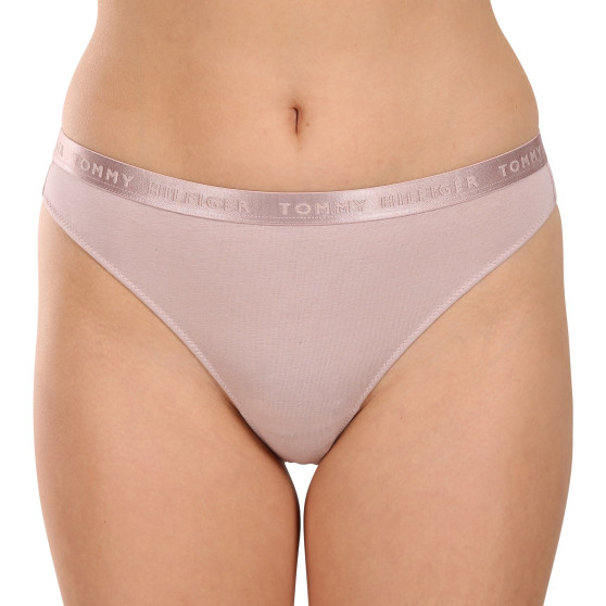 3PACK tanga de mujer Tommy Hilfiger sobredimensionado multicolor (UW0UW04480 05J)