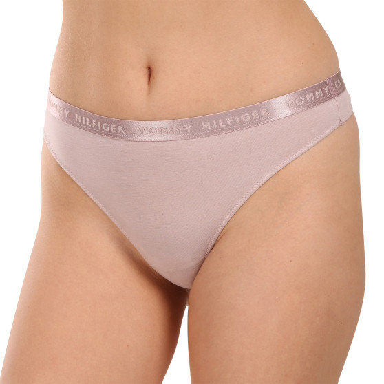 3PACK tanga de mujer Tommy Hilfiger sobredimensionado multicolor (UW0UW04480 05J)