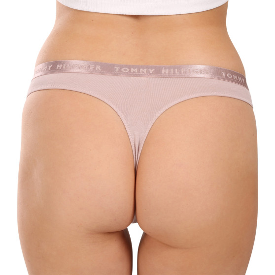 3PACK tanga de mujer Tommy Hilfiger sobredimensionado multicolor (UW0UW04480 05J)