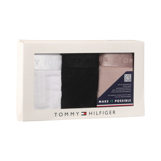 3PACK tanga de mujer Tommy Hilfiger sobredimensionado multicolor (UW0UW04480 05J)