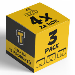 4x 3PACK Boxers para hombre  goma clásica - suscripción trimestral anual Nedeto