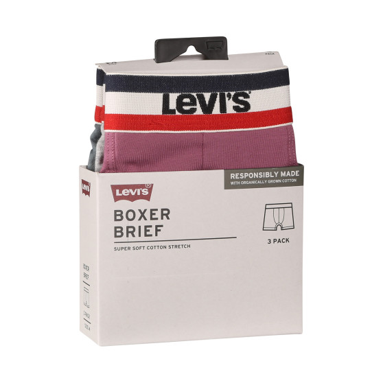 3PACK Boxers para hombre Levis multicolor (100002870 011)