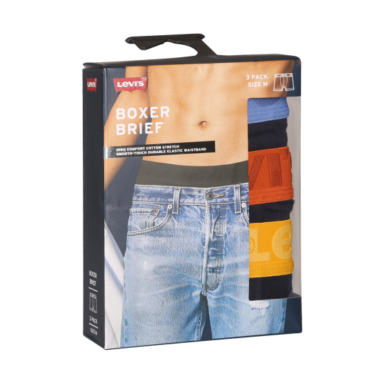 3PACK Boxers para hombre Levis multicolor (905045001 024)